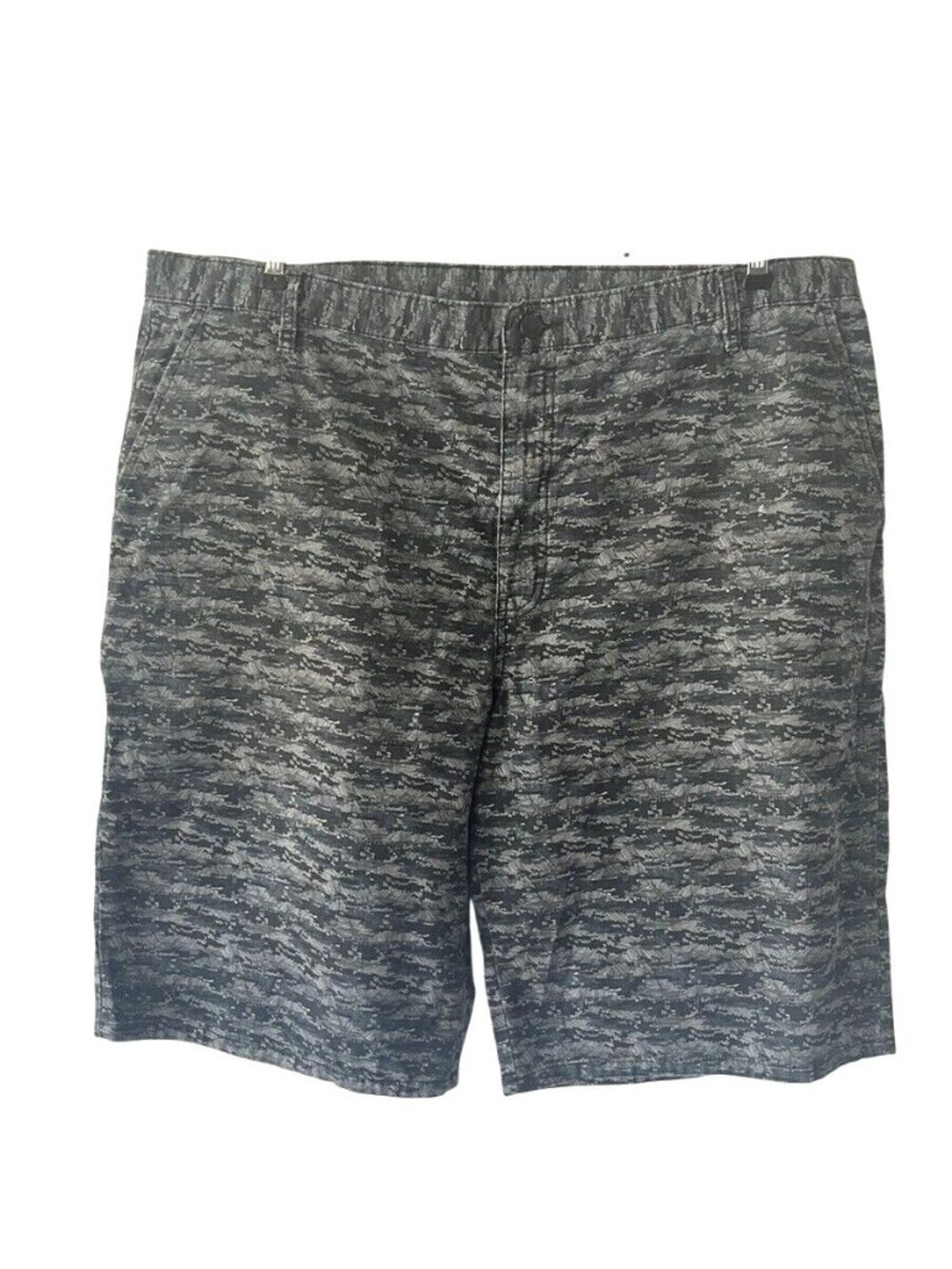 Dickies gray&white print cotton denim like shorts 5 pockets Mens sz 44